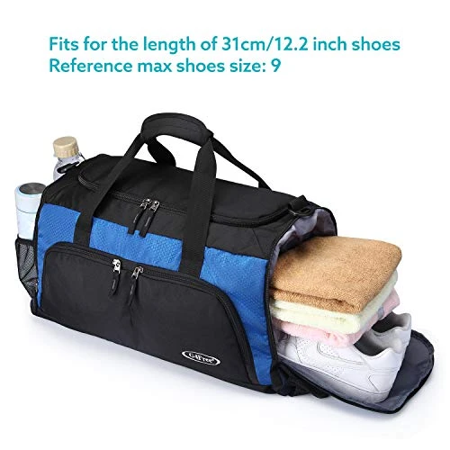 G4Free Sports Gym Bag With Shoes Compartment 45L Travel Duffel Bag U Shape Zipper Duffles For Men & 3 G4Free Sports Gym Bag With Shoes Compartment 45L Travel Duffel Bag U Shape Zipper Duffles For Men & - Image 3