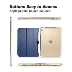 Valkit IPad Pro 9.7 Case 2016 (Old Model), Smart Slim Stand Translucent Frosted Back Cover For Apple IPad Pro 9.7 Inch (A1673 A1674 A1675) With Auto Wake/Sleep, Navy Blue -Luggage Factory 41cosdSYLSL