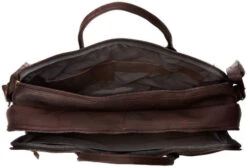 David King & Co. Double Top Zip Brief, Cafe, One Size -Luggage Factory 41cru9iTpTL