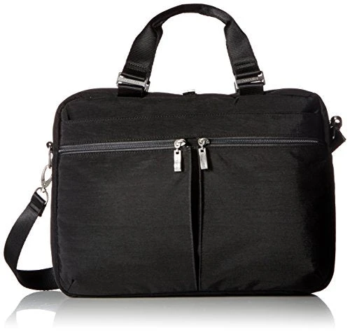 Baggallini Slim Laptop Brief, Black/Charcoal 1 Baggallini Slim Laptop Brief, Black/Charcoal