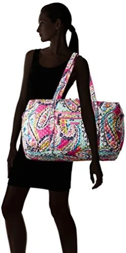 Vera Bradley Iconic Large Travel Duffel, Signature Cotton,Wildflower Paisley, Wildflower Paisley, One Size 13 Vera Bradley Iconic Large Travel Duffel, Signature Cotton,Wildflower Paisley, Wildflower Paisley, One Size -Luggage Factory 41eleIMauyL