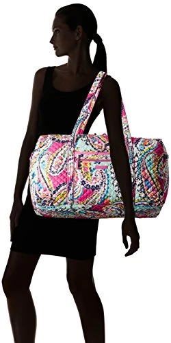 Vera Bradley Iconic Large Travel Duffel, Signature Cotton,Wildflower Paisley, Wildflower Paisley, One Size 7 Vera Bradley Iconic Large Travel Duffel, Signature Cotton,Wildflower Paisley, Wildflower Paisley, One Size - Image 7