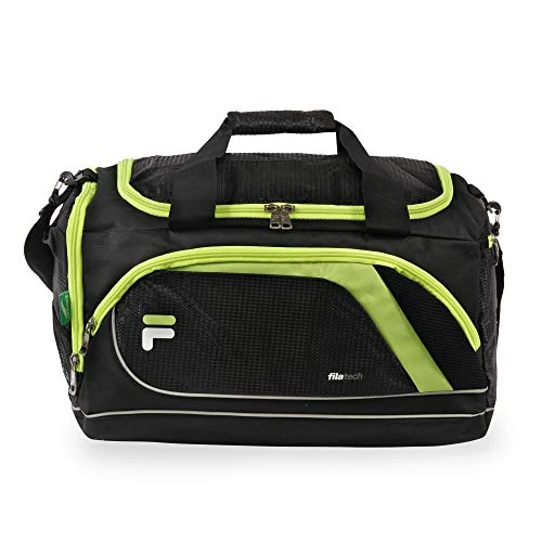 Fila Advantage 19" Sport Duffel Bag, Black/Lime 1 Fila Advantage 19" Sport Duffel Bag, Black/Lime