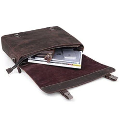 S-Zone Men'S Crazy-Horse Leather Business Briefcase Shoulder Laptop Bag 9 S-Zone Men'S Crazy-Horse Leather Business Briefcase Shoulder Laptop Bag -Luggage Factory 41exbSYHgwL