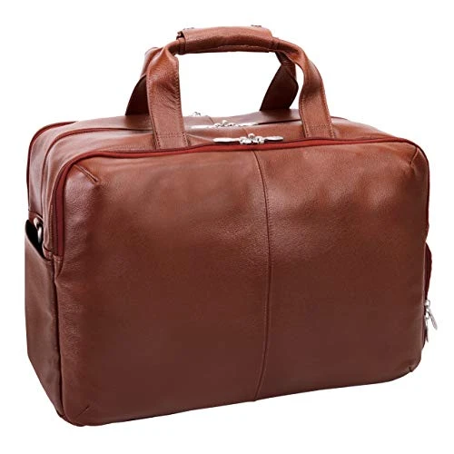 McKleinUSA Avondale, Pebble Grain Calfskin Leather, 22" Leather, Triple Compartment, Carry-All, Travel, Laptop Duffel, Brown (18904) 6 McKleinUSA Avondale, Pebble Grain Calfskin Leather, 22" Leather, Triple Compartment, Carry-All, Travel, Laptop Duffel, Brown (18904) - Image 6