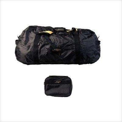 A. Saks 22"Carry-On Nylon Duffel Bag With Pouch (Black) 3 A. Saks 22"Carry-On Nylon Duffel Bag With Pouch (Black) - Image 3