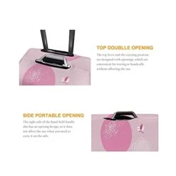Travel Luggage Cover，Rabbit Girl With Balloon，Washable Elastic Durable , With Concealed Zipper Suitcase Protector Fits For 22-24 Inch -M. -Luggage Factory 41g21dsFG1L