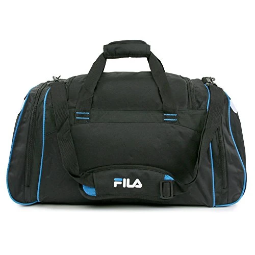 Fila Acer Large Sport Duffel Bag, Black/Blue 2 Fila Acer Large Sport Duffel Bag, Black/Blue - Image 2