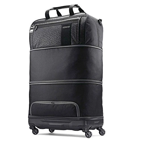 American Tourister Pearce Hybrid Expandable Wheeled Duffel, Black Print 4 American Tourister Pearce Hybrid Expandable Wheeled Duffel, Black Print - Image 4