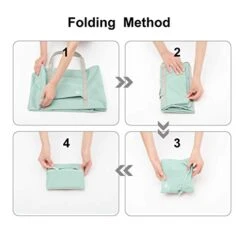 FUNFEL Travel Foldable Duffel Bag For Women & Men, Waterproof Lightweight Travel Luggage Bag For Sports, Gym, Vacation (Ⅲ-Mint Green) 7 FUNFEL Travel Foldable Duffel Bag For Women & Men, Waterproof Lightweight Travel Luggage Bag For Sports, Gym, Vacation (Ⅲ-Mint Green) -Luggage Factory 41hOErYI5ZL