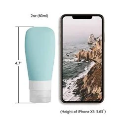 Silicone Travel Bottles, Vonpri Leak Proof Squeezable Refillable Travel Accessories Toiletries Containers Travel Size Cosmetic Tube For Shampoo Lotion Soap Liquids (2oz 4pack) -Luggage Factory 41iUkIBoP L