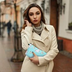 6 Pieces Makeup Bag Toiletry Pouch Waterproof Cosmetic Bag With Zipper Travel Packing Bag 8.7 X 5.3 Inch Small Cosmetic Bag Accessory Organizer For Women And Men (Unicorn Style) -Luggage Factory 41j6q qvmxL