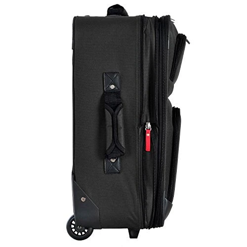 Olympia Let's Travel 2pc Carry-on Luggage Set, Black 5 Olympia Let's Travel 2pc Carry-on Luggage Set, Black - Image 5