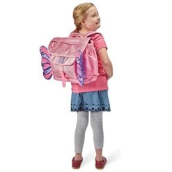 Bixbee Kids Backpack, Childrens Backpack For Girls & Boys, Water Resistant Backpack With Pockets, Durable Zippers & Easy Carry Design - Great Size For School & Travel In Sparkalicious Pink Butterflyer -Luggage Factory 41nIlURphBL