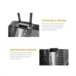 Travel Luggage Cover，New York City Yellow Car，Washable Elastic Durable , With Concealed Zipper Suitcase Protector Fits For 22-24 Inch -M. -Luggage Factory 41oSC59VE L