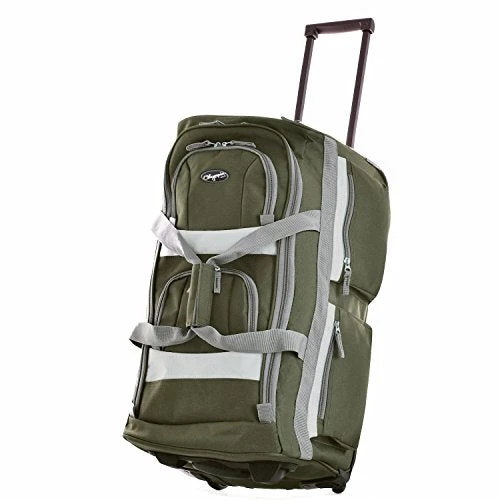 Olympia 29" 8 Pocket Rolling Duffel, Green, One Size 1 Olympia 29" 8 Pocket Rolling Duffel, Green, One Size