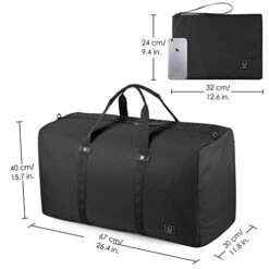 Gagaku 80L Foldable Travel Duffel Bag Packable Lightweight Duffle Large Flight Cabin Bags For 11 Gagaku 80L Foldable Travel Duffel Bag Packable Lightweight Duffle Large Flight Cabin Bags For -Luggage Factory 41p4ZYERyML