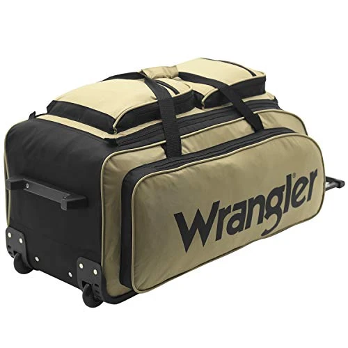 Wrangler Wesley Rolling Duffel Bag, Tannin, Large 30-Inch 8 Wrangler Wesley Rolling Duffel Bag, Tannin, Large 30-Inch - Image 8