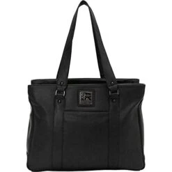 Kenneth Cole Reaction Luggage Hit Women's Pebbled Faux Leather Triple Compartment 15" Laptop