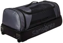 Samsonite Andante 2 Boxed Drop Bottom Wheeled Duffel 32, Riverrock/Black -Luggage Factory 41pg3AklGfL