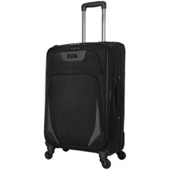Kenneth Cole Reaction Going Places 24" 600d Polyester Expandable 4-Wheel Spinner Checked Luggage, Black 13 Kenneth Cole Reaction Going Places 24" 600d Polyester Expandable 4-Wheel Spinner Checked Luggage, Black -Luggage Factory 41puqJTr5zL
