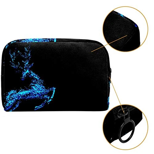 LEVEIS Starlight Deer Makeup Bag Cosmetic Bags Toiletry Travel Organizer For Women, Portable Storage Organzier For Cosmetics, Make Up Tools, Toiletries 5 LEVEIS Starlight Deer Makeup Bag Cosmetic Bags Toiletry Travel Organizer For Women, Portable Storage Organzier For Cosmetics, Make Up Tools, Toiletries - Image 5