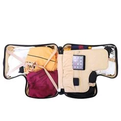 N/A AO WEI LA OW Duffel Bag For Kids Ride-On Suitcase Carry-On Luggage With Wheels Fits To Kids Aged 6-12 Years Old (Blue, 24 Inch). -Luggage Factory 41r66zFE8hL