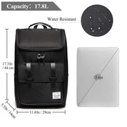 Backpack For Men,Vaschy Vintage Water Resistant Daypack Rucksack College School Backpack With Padded 15.6 Inch Laptop Compartment -Luggage Factory 41rSRfcJtfL