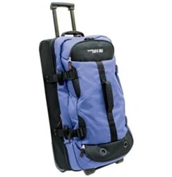 Westjet X-Terrain Lightweight Luggage Drop-Bottom Trolley Duffel 28"-Blue