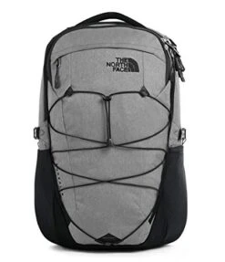 The North Face Borealis Laptop Backpack - Bookbag For Work, School, Or Travel, Zinc Grey Dark Heather/TNF Black, One Size