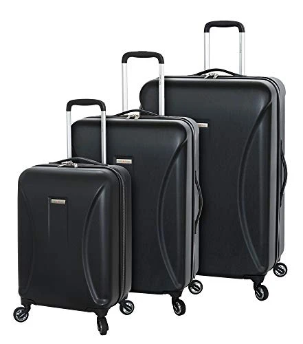 Regent Square Travel - Luggage Set Hard Shell With Spinner Goodyear Wheels - Set Of 3 Pieces - Hard Case - Black 1 Regent Square Travel - Luggage Set Hard Shell With Spinner Goodyear Wheels - Set Of 3 Pieces - Hard Case - Black