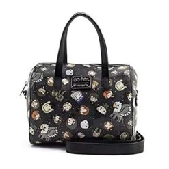 Loungefly X Harry Potter Chibi Character Print Duffel Purse (One Size, Multicolored)