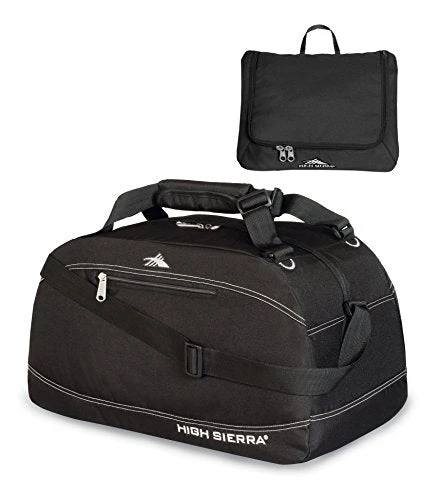High Sierra 24" Pack-N-Go Duffel, Black/Black/Black 3 High Sierra 24" Pack-N-Go Duffel, Black/Black/Black - Image 3