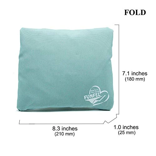 FUNFEL Travel Foldable Duffel Bag For Women & Men, Waterproof Lightweight Travel Luggage Bag For Sports, Gym, Vacation (Ⅲ-Mint Green) 2 FUNFEL Travel Foldable Duffel Bag For Women & Men, Waterproof Lightweight Travel Luggage Bag For Sports, Gym, Vacation (Ⅲ-Mint Green) - Image 2