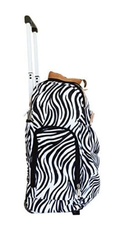 19" Duffel/Tote Bag Gym Luggage Case Wheel Purse Zebra -Luggage Factory 41tiU0JLkGL