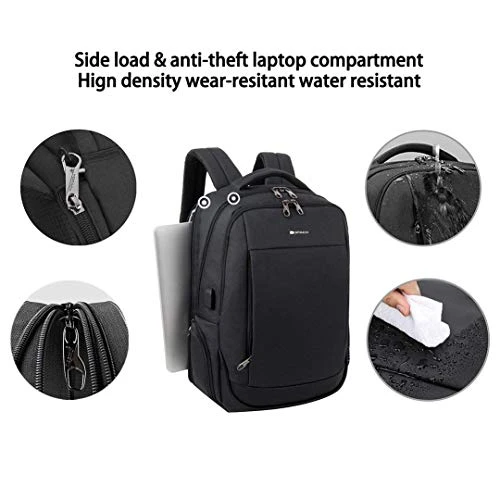 KOPACK Business Laptop Backpack Side Load Computer Travel Backpack Usb Port Water Resistant 15.6 3 KOPACK Business Laptop Backpack Side Load Computer Travel Backpack Usb Port Water Resistant 15.6 - Image 3