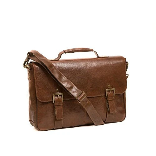 Boconi Becker Flap Dispatch, Leather Business Laptop Briefcase In Whiskey 4 Boconi Becker Flap Dispatch, Leather Business Laptop Briefcase In Whiskey - Image 4