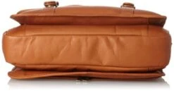 Claire Chase Porthole Computer Briefcase, Saddle, One Size -Luggage Factory 41viZkKOIoL