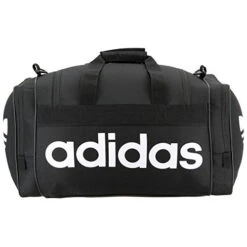 Adidas Originals Santiago Duffel Bag, Black/White, One Size -Luggage Factory 41wb25NWGcL