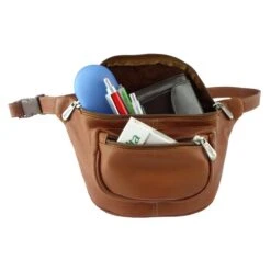 Piel Leather Travelers Waist Bag, Saddle, One Size -Luggage Factory 41ykmkmQMxL