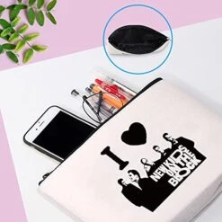 Novelty Inspired Cosmetic Bag I Love New Kid On Black Gift For Women 12 Novelty Inspired Cosmetic Bag I Love New Kid On Black Gift For Women -Luggage Factory 41z7cRpUfeS