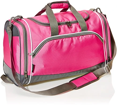 Amazonbasics Sports Duffel - Small, Pink 1 Amazonbasics Sports Duffel - Small, Pink
