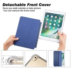 Valkit IPad Pro 9.7 Case 2016 (Old Model), Smart Slim Stand Translucent Frosted Back Cover For Apple IPad Pro 9.7 Inch (A1673 A1674 A1675) With Auto Wake/Sleep, Navy Blue -Luggage Factory 51 jHsv HtL 27fd3322 1099 4350 9612 0e8d9392f937