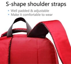 Kids Backpack For Boys Elementary School Bags Durable Kindergarten Bookbags (Red) -Luggage Factory 511DooUZOoL