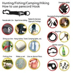 PuPeiLife Military Tactical Travel Money Belt - Hidden Pocket Concealed Money Belt For Man Suitable Waist Circumference 28 To 42 Inches Included Paracord Outdoor Keychain Hook - Black 2 Packs -Luggage Factory 511WJuZyEkL