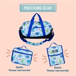 Wildkin Kids Overnighter Duffel Bags For Boys & Girls, Measures 18 X 9 X 9 Inches Duffel Bag For Kids, Carry-On Size & Ideal For School Practice Or Overnight Travel, BPA-free (Dinosaur Land) -Luggage Factory 511xoeYdFAL