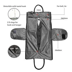 Two-In-One Convertible Travel Garment Bag Carry On Suit Bag, Easily Transforms Into A Sports Duffel -Luggage Factory 512gsMXHjiL