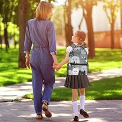 LORVIES Cute Cats Pattern Japanese Style Backpacks School Bookbags Daypack Bag For Men And Women 8 LORVIES Cute Cats Pattern Japanese Style Backpacks School Bookbags Daypack Bag For Men And Women -Luggage Factory 5153r2vRD L