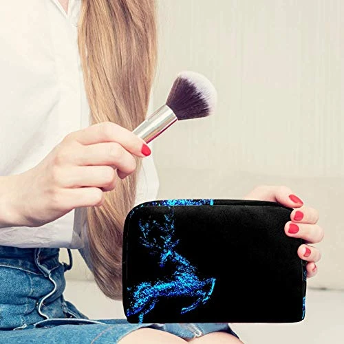 LEVEIS Starlight Deer Makeup Bag Cosmetic Bags Toiletry Travel Organizer For Women, Portable Storage Organzier For Cosmetics, Make Up Tools, Toiletries 3 LEVEIS Starlight Deer Makeup Bag Cosmetic Bags Toiletry Travel Organizer For Women, Portable Storage Organzier For Cosmetics, Make Up Tools, Toiletries - Image 3