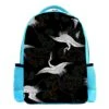 LORVIES Japanese Crane Pattern Backpack Kids School Book Bags For Elementary Primary Schooler For Boys